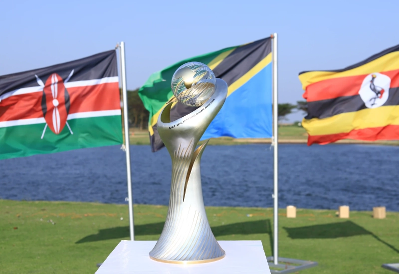 Onyango, Wanyama & Ngasa unveil CAF CHAN trophy