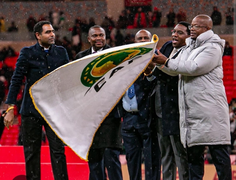 The Path to AFCON 2027: CAF President Motsepe Presents the Flag to East Africa