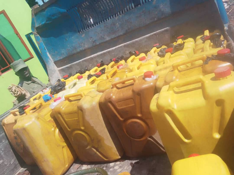 POLICE INTENSIFIES CRACKDOWN ON FUEL SIPHONING AND THEFT OF ROAD CONSTRUCTION MATERIALS IN KIBOGA
