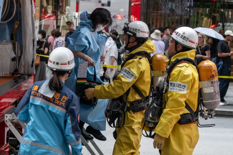 At least 19 people taken to hospital after 'strong smell' reported at Tokyo mall
