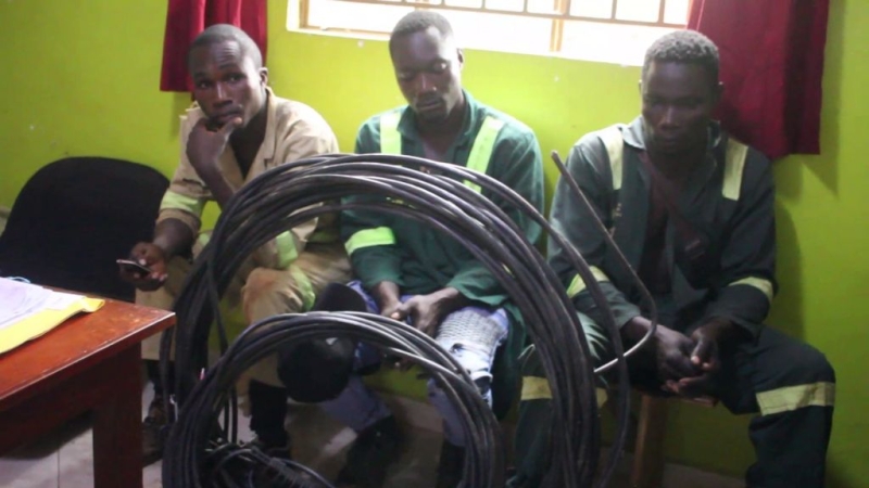 Three Arrsted for Stealing Power Cables in Mukono
