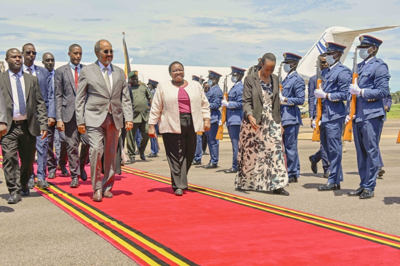  HEADS OF STATE ARRIVE IN UGANDA AHEAD OF PRESIDENT MUSEVENI'S SWEARING-IN CEREMONY
